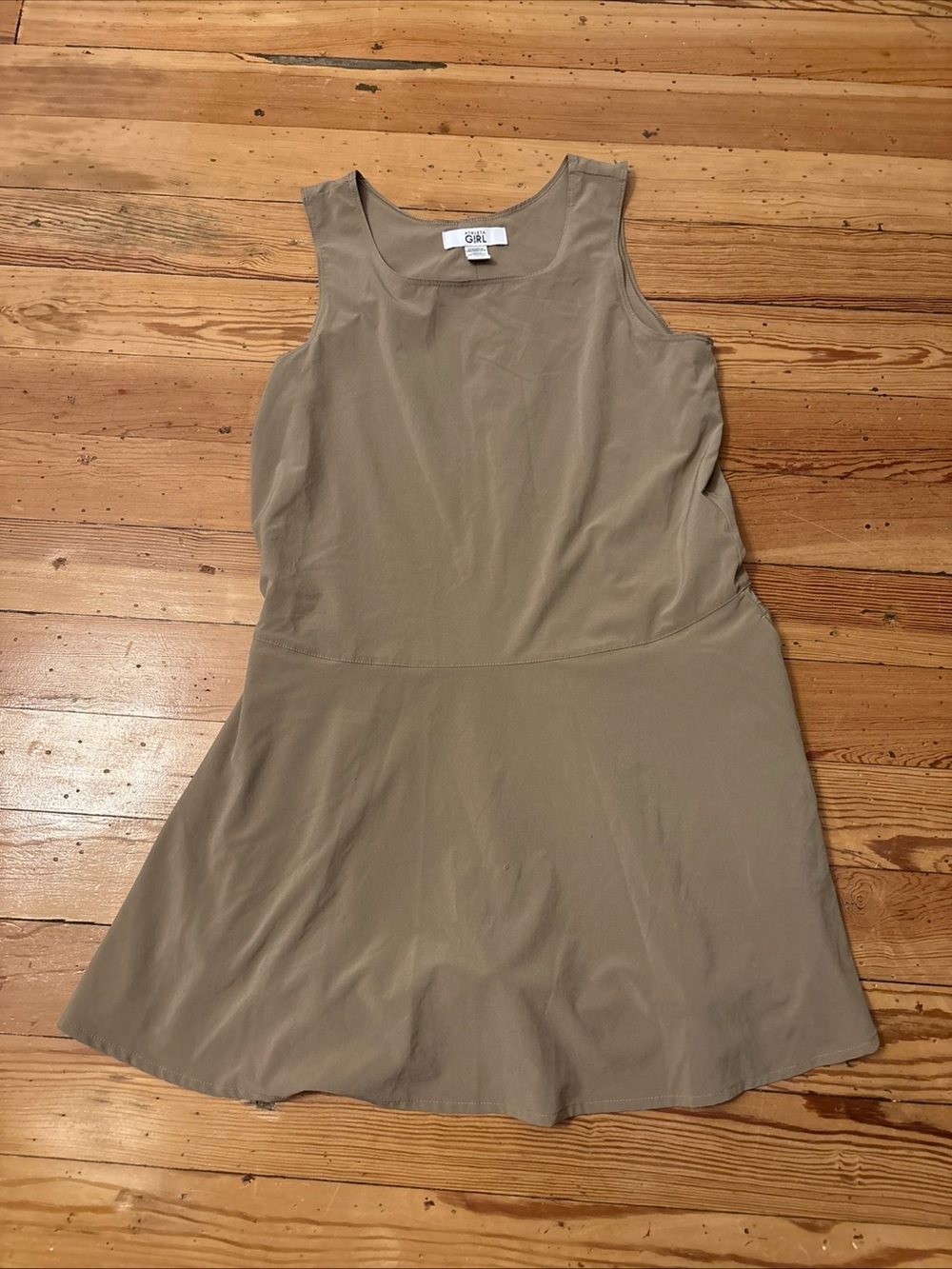 Athleta Girl School Day Khaki Beige Uniform Dress Size XL 14